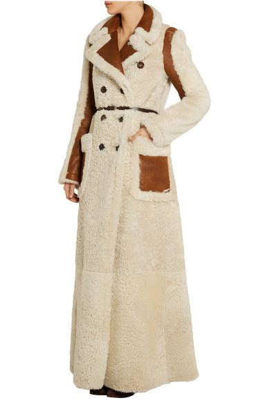 chloé shearling coat